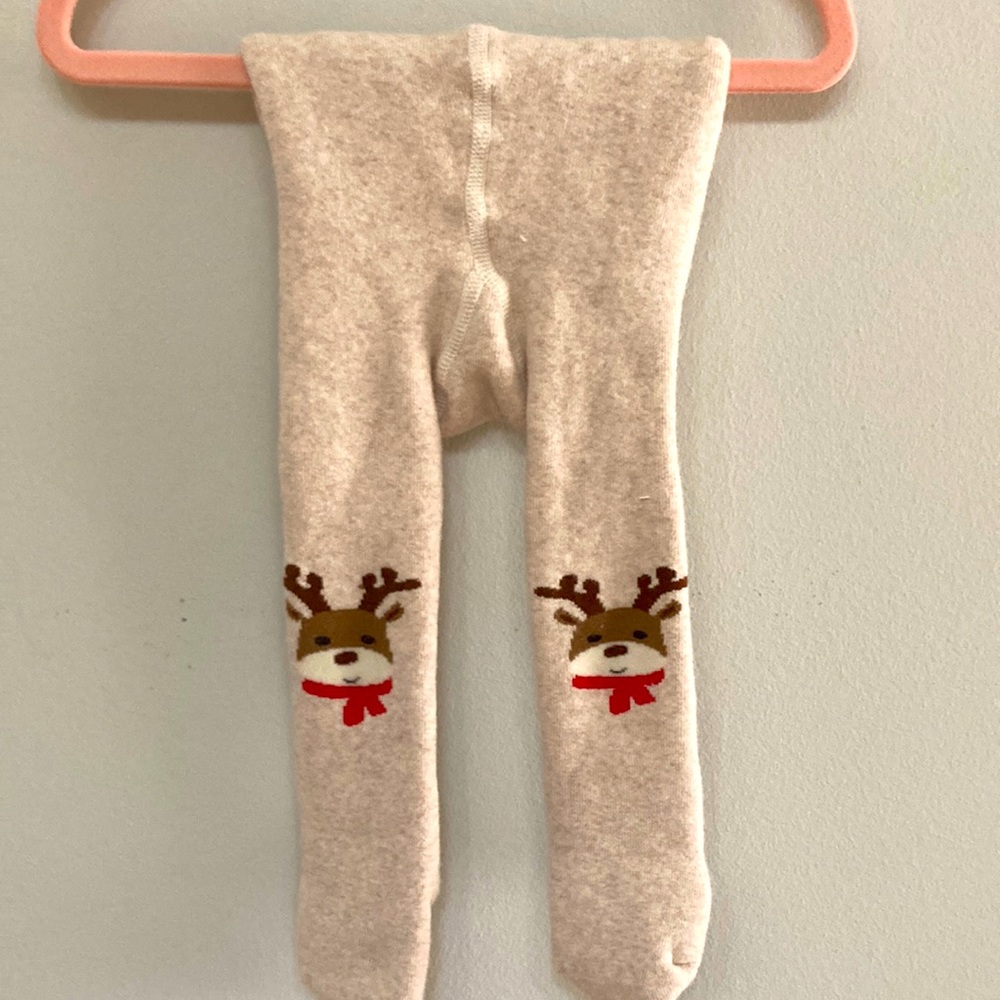 H&M Christmas tights size 3-6 months